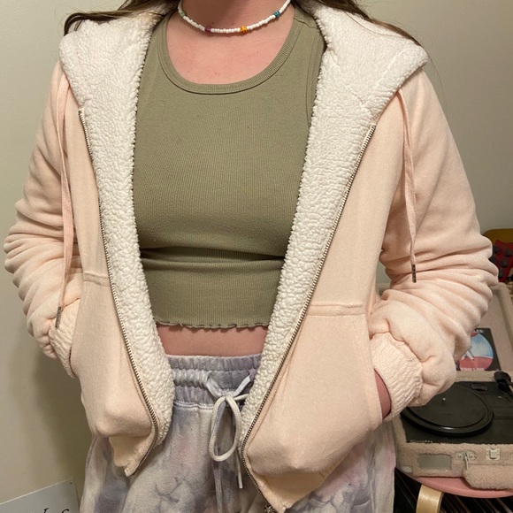 crop zip up hoodie - Picture 1 of 6